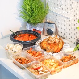 ชุดสุดคุ้ม Super Set ข้าวผัดโคตรปู,เนื้อปูผัดผงกะหรี่,ปลาหมึกผัดไข่เค็ม,กุ้งผัดพริกเกลือ,ทะเลผัดพริกเผา,ปลากระพงทอดน้ำปลา,ต้มยำกุ้งน้ำข้น,หมี่กระเฉดกุ้ง