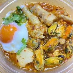 ยำวุ้นเส้นน้ำ+ไข่ ธรรมดา