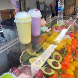 ผงเผือก หอม+ นมสดเย็น