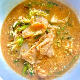 สุกี้หมู น้ำ แห้ง