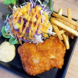 สเต็กไก่ทอด
