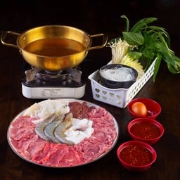 ชุดแจ่วฮ้อนรวม (หมู+เนื้อ+ทะเล)