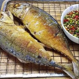 ปลาทูทอด 2ตัว + น้ำพริกน้ำปลาเปรี้ยว