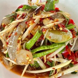 ตำกุ้งสดมะละกอ