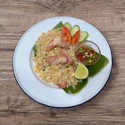 ข้าวผัดคอหมูย่าง