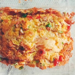 ข้าวไข่เจียวแหนมใส่พริก