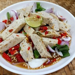 ยำหมูยอ ปลาร้า