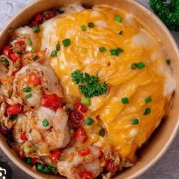 ข้าวไข่ข้นพริกเกลือกุ้ง