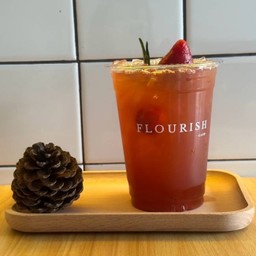 ชาสตรอว์เบอร์รี่-Strawberry Iced Tea