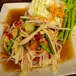 Papaya Salad With Crab, Fermented Fish And Vietnamese Sausage