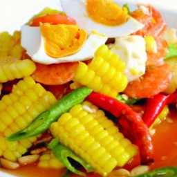 ตำข้าวโพด+ไข่