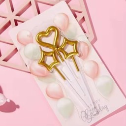 เทียน set love สีทอง 3แท่ง