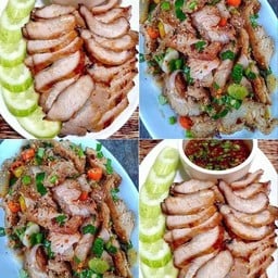 อรตามสั่งหมูแดงพิซซ่า ปั๊มcALTEx