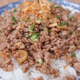 หมูสับคั่ว-กระเทียม