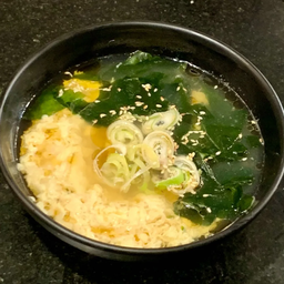 ซุปไข่ ปลาแห้ง วากาเมะ