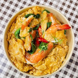 ข้าวไข่ข้นหมกกุ้ง