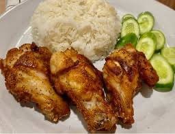 ข้าวน่องไก่ทอด