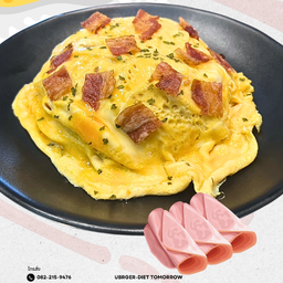 +ข้าวไข่ข้นแฮมหมูรมควัน