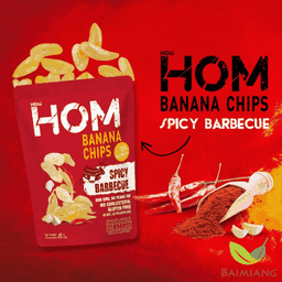 HOM Banana Chips Spicy Barbecue 40 ก.