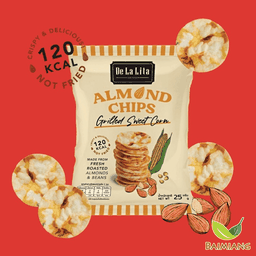 DeLaLita แผ่นอัลมอลด์และข้าวรสข้าวโพด 25 ก.