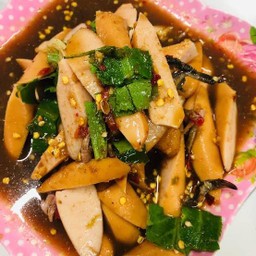 ตำเหลา+ไส้กรอก