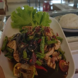 ตำถั่ว+หมูยอปูปลาร้า