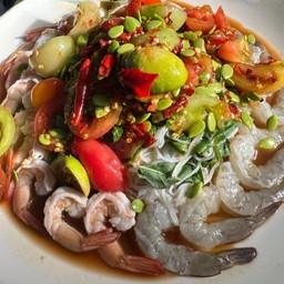 ตำหนมจีนกุ้งทูโทน