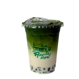 ชาเขียวลาเต้+ไข่มุก