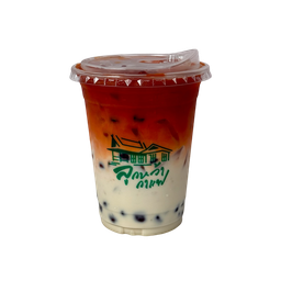 ชาไทยลาเต้+ไข่มุก