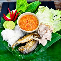 เมี่ยงปลาทู+หมูสามชั้น