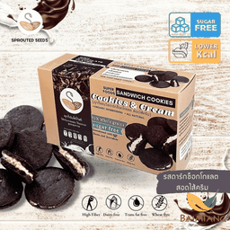 Sprouted seeds Clean sandwiches cookies ดาร์กช็อก