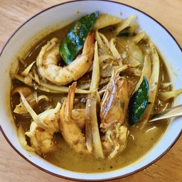 แกงกะทิกุ้ง_ มะละกอสับ