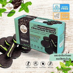 Sprouted seeds Chocolate & Mint sandwich cookies