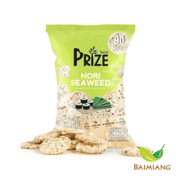 PRIZE ข้าวกล้องพองอัดแผ่น รสสาหร่าย 20 ก.