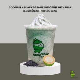 Coconut +Black Sesame Smoothie With Milk