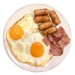 ไข่ดาว 2 ฟอง + 2 ท็อปปิ้ง