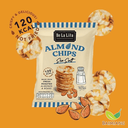 DeLaLita แผ่นอัลมอลด์และข้าวรสเกลือ 25 ก.