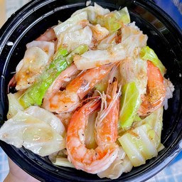 ข้าวผัดกะหล่ำกุ้ง