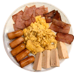 ไข่ยี 2 ฟอง + 4 ท็อปปิ้ง