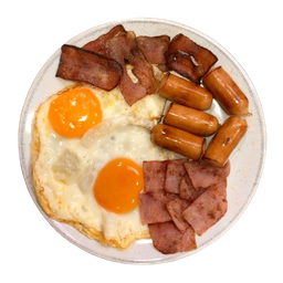 ไข่ดาว 2 ฟอง + 3 ท็อปปิ้ง