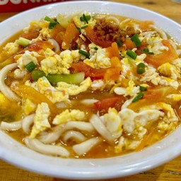西红柿鸡蛋面บะหมี่มะเขือเทศไข่