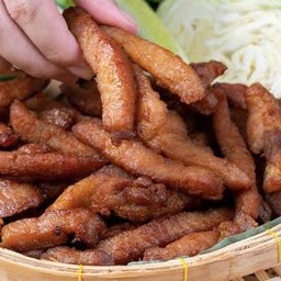 หมูทอดสูตรดั้งเดิม(เป็นกับ)