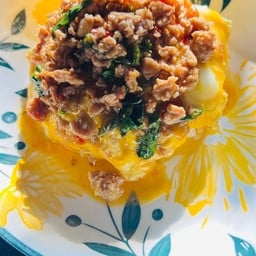 ข้าวไข่ข้นกระเพราหมูสับ