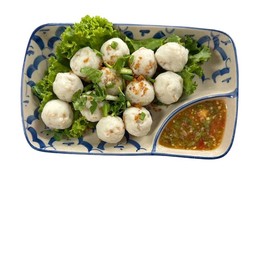 ลูกชิ้นแมงกระพรุนลวกจิ้ม