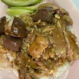 ข้าวราดเป็ดน้ำมันหอย