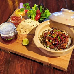 ข้าวหน้าหอยเชลล์สไปร์ซซี่