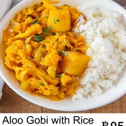 Aloo Gobi with Rice