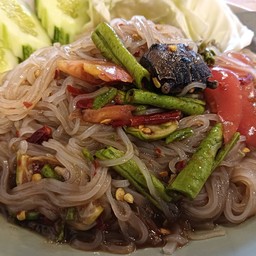 ตำเส้นก๋วยเตี๋ยวปูปลาร้า