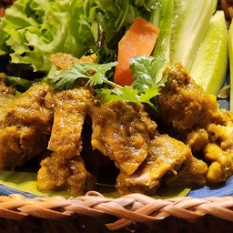 จิ้นหมูอบตะไคร้สารภี (กับข้าว)