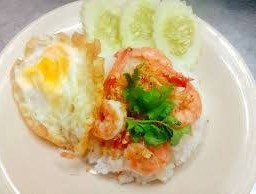 Garlic Shrimp + Fried Egg